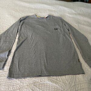 Mens pocketed Cat Long Sleeved Shirt Size Medium
